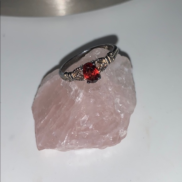 Silver ruby ring - Picture 3 of 3